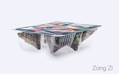 Zongzi Packaging in DZL-420Y in Thermoformers 