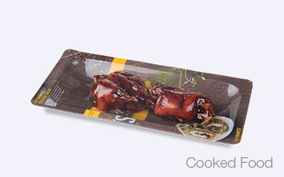  Cooked Food Packaging in DZL-420VSP in Thermoformers