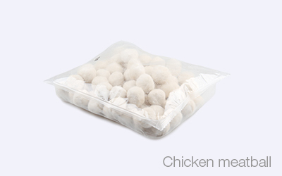 Chicken Meatball Packaging in DZL-420R in Thermoformers