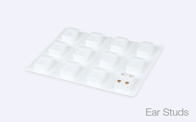 Ear Studs Packaging in DZL-420Y in Thermoformers
