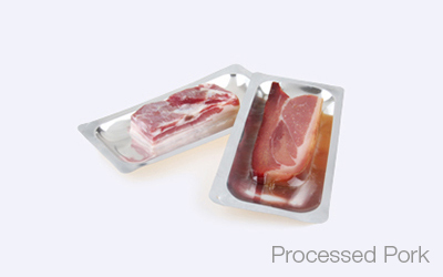 Processed Pork Packaging in DZL-420VSP in Thermoformers